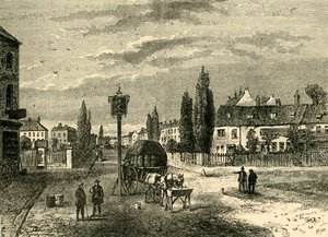 Kennington, depuis le Green, 1780