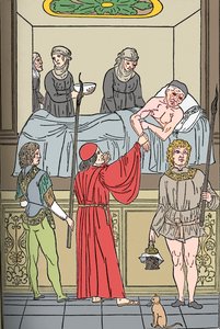 Ketham : Fasciculus Medicinae, Venise, 1493, Le traitement de la peste, vers 1493 - Unbekannt