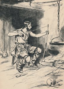 Le roi Alfred oublie les gâteaux, vers 1907 - Unbekannt
