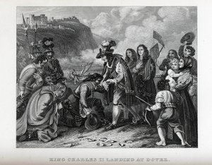 Le roi Charles II débarquant à Douvres, 1882 - Unbekannt