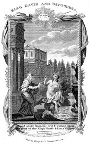 Le roi David regardant Bethsabée, vers 1804