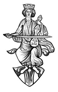 Le roi David jouant de la rote