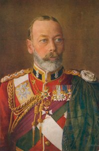 Le roi George V 1865-1936 en tant que colonel en chef du Black Watch
