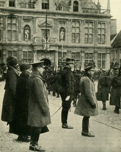 Le roi George V à Furnes, Belgique, Première Guerre mondiale, 4 décembre 1914, 1920 - Unbekannt