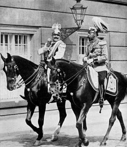 Le roi George V de Grande-Bretagne et le Kaiser Wilhelm II d