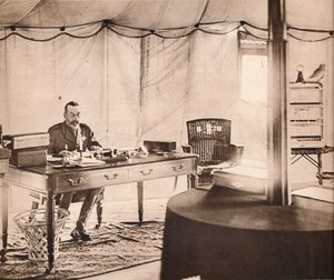 Le roi George avec son perroquet de compagnie - Unbekannt