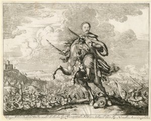 Le roi Jean III Sobieski à la bataille de Khotyn le 11 novembre 1673, 1673 - Unbekannt