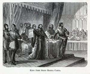 Le roi Jean signe la Magna Carta, 1882 - Unbekannt