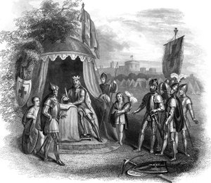 Le roi Jean signant la Magna Carta, Runnymede, Surrey - Unbekannt