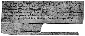 Charte du roi Jean, 1207, 1910 - Unbekannt