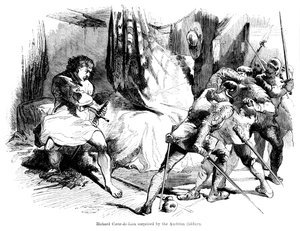 Le roi Richard I 1157-1199 surpris par des soldats autrichiens
