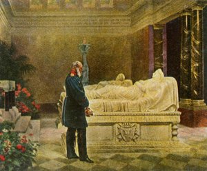 Le roi Guillaume Ier au tombeau de ses parents, 19 juillet 1870, 1936 - Unbekannt