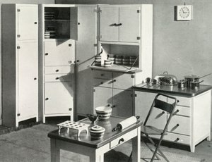 Mobilier de cuisine par Heals, Londres, 1937