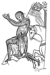 Chevalier en armure, fin du 13e siècle, 1892