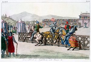 Chevaliers jouteurs lors d