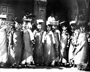 Filles coréennes, 1900