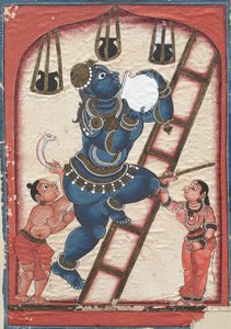 Krishna volant du caillé, fin des années 1700 - Unbekannt