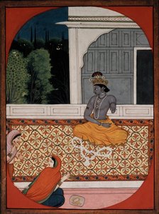 Krishna abandonne sa guirlande, vers 1800 - Unbekannt
