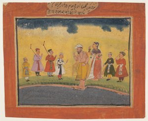 Les parents de Krishna le cherchent, vers 1615 - Unbekannt