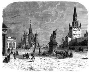 Place Rouge, Moscou, vers 1890 - Unbekannt