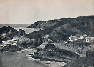 Kynance Cove - La crique et le village, 1895 - Unbekannt