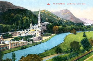 La Basilique et le Gave, Lourdes, France, 1933 - Unbekannt