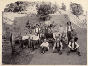 Équipe de la mine La Grange, Californie, années 1900 - Unbekannt