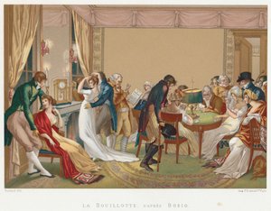 Dames et messieurs jouant à La Bouillotte, France, vers 1804-1814 - Unbekannt