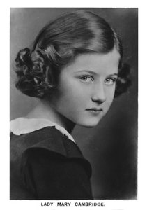 Lady Mary Cambridge, 1937 - Unbekannt
