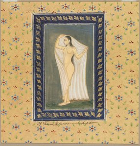 Dame après un bain, XVIIIe siècle - Unbekannt