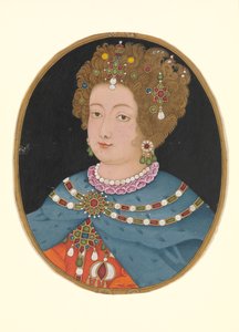 Dame en costume élisabéthain, fin XVIIe siècle - Unbekannt