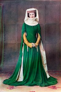 Robe de dame, 14e siècle, 1910 - Unbekannt