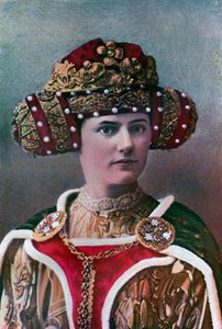 Coiffure de dame, 14ème siècle, 1910 - Unbekannt