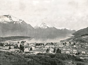 Lac Wakatipu et les montagnes, Queenstown, Nouvelle-Zélande, 1895 - Unbekannt