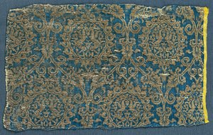 Lampas avec lièvres en motif ogival, 1300s - Unbekannt
