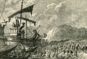 Débarquement de Jules César en Bretagne, 1890