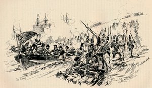 Débarquement de Sir Ralph Abercromby et des forces britanniques à Alexandrie, 1801, 1884 - Unbekannt