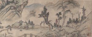 Paysage, début du XXe siècle, date supposée de 1577 - Unbekannt
