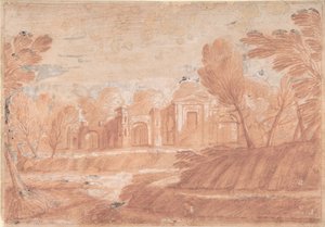 Paysage avec Structure Architecturale, 17ème siècle