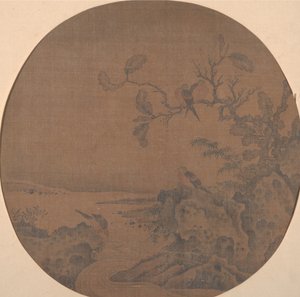Paysage avec oiseaux - Unbekannt