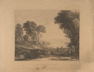 Paysage avec figures après le mariage d