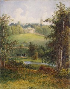 Paysage avec la maison de maître dans le domaine de Gostilitsy près de Saint-Pétersbourg, années 1820 - Unbekannt