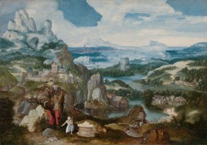 Paysage avec Saint Jérôme pénitent - Unbekannt