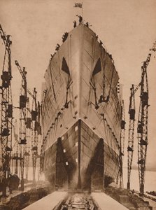 Lancement du paquebot Cunard `Queen Mary`, 1934 1935 - Unbekannt