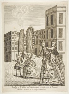 Le Roi et la Reine des Nabots arrivés nouvellement à Londres. Grands amateurs de la...