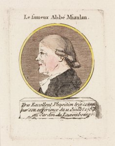 Le fameux Abbé Miaulan, vers 1784