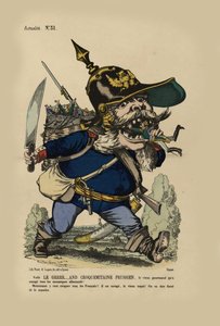 Le grand ogre allemand. Le roi Guillaume mange les petits États allemands, 1866 - Unbekannt