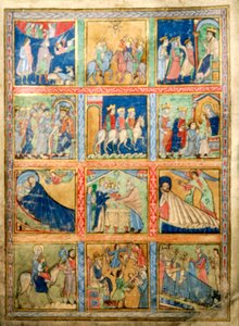 Feuille pour un psautier, Canterbury Christ Church, vers 1155-1160 - Unbekannt