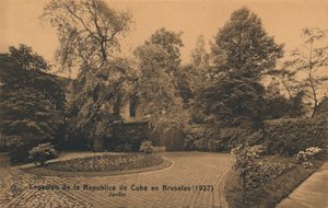 Légation de la République de Cuba à Bruxelles 1927 - Jardin, vers 1927
