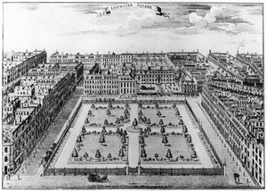 Leicester Square, Londres, 1750, 1907